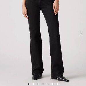 Levi's Women's Black wedgie bootcut jeans